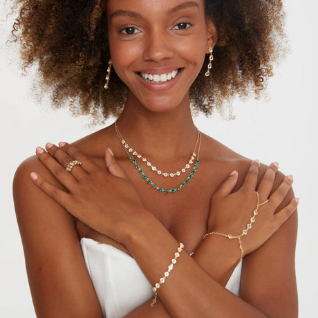 Dazzling Swarovski Crystal Eternity Bracelet - 925 Sterling Silver