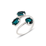 Bague Enveloppante Élégante - Design Féminin et Romantique, Teintes Inspirées de la Nature