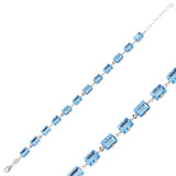 Radiant Stone Eternity Bracelet - Bold Full Circle Design