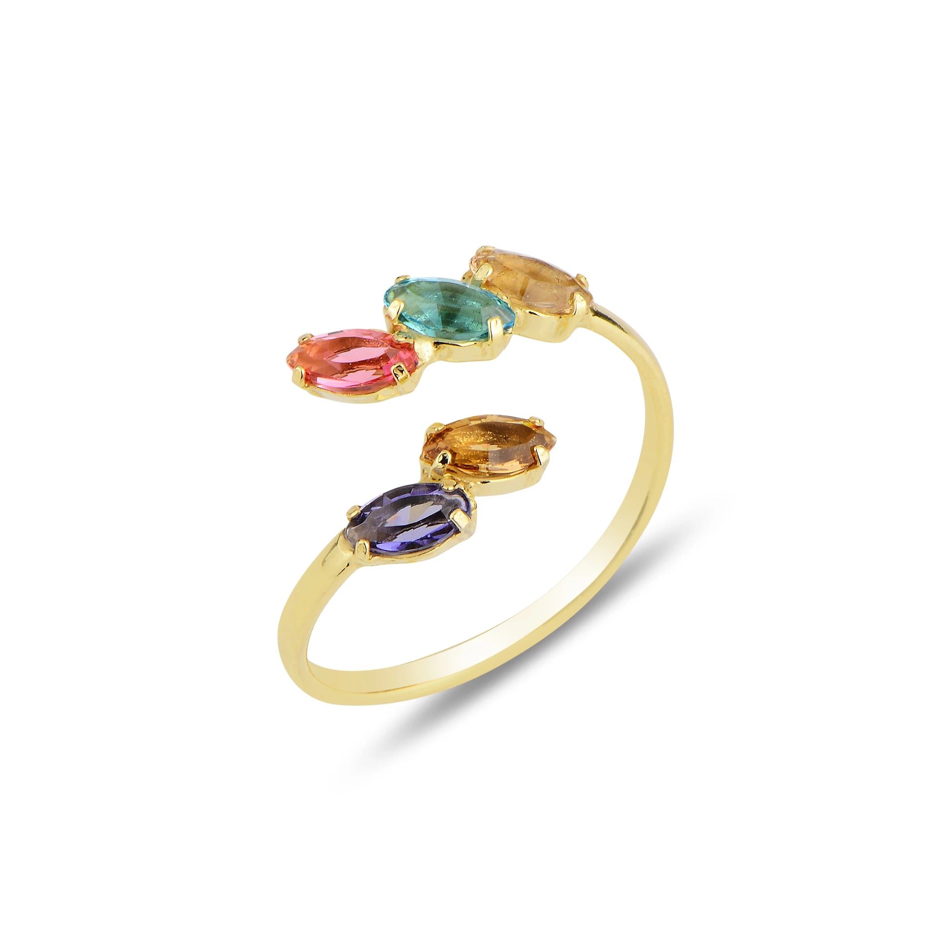 Fluid Spiral Ring - Neptune-Inspired Statement Design