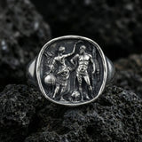 Premium Artisan Mens Hercules Seal Ring