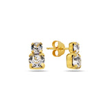 Sterling Silver Swarovski Crystal Earrings - Elegant Minimalist