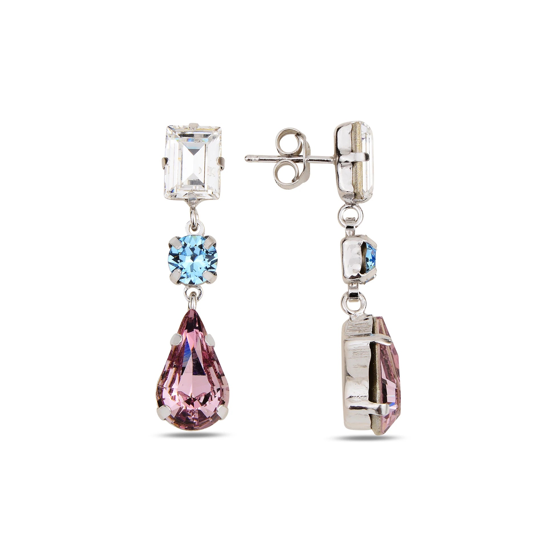 Minimalist Italian Drop Dangle Earrings - Effortless Chic Style