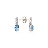 Bold Oval Design Dangling Stud Earrings - Modern Elegance