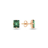 Pendientes Elegantes de Baguette - Diseño Minimalista con Brillo Luminoso