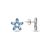 Artisan Crafted Flower Drop Earrings - Vibrant Enamel Bloom