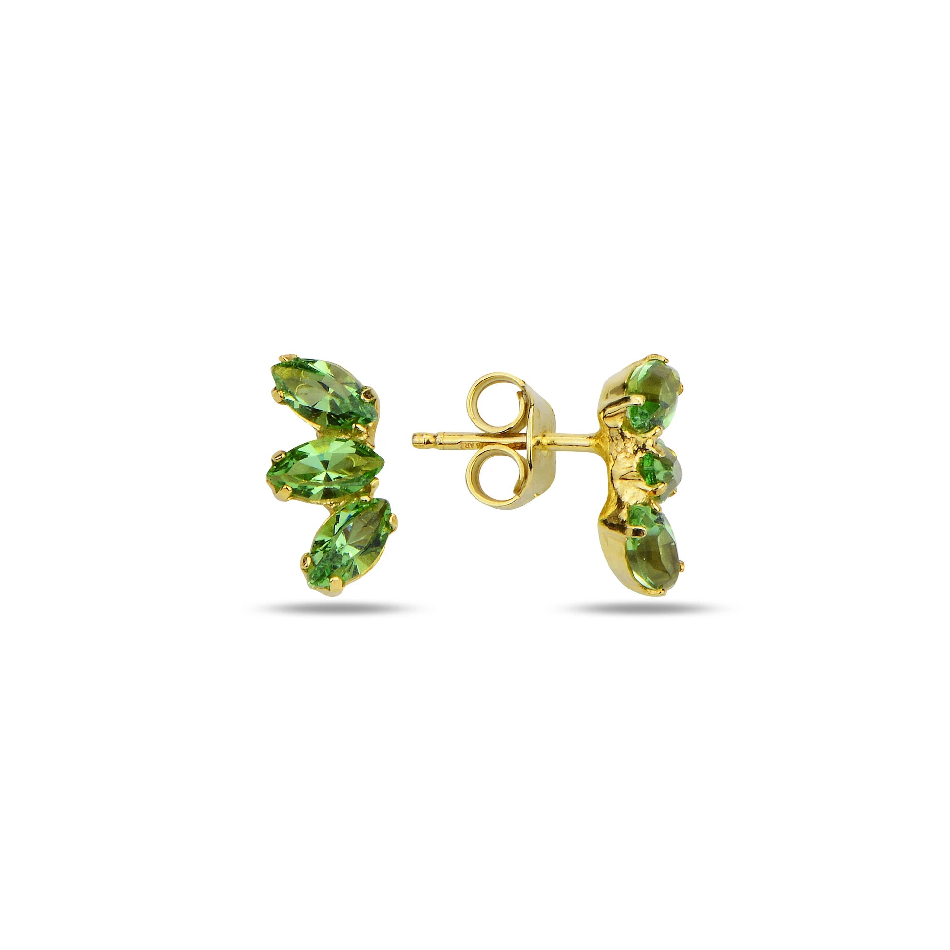 Boucles d'oreilles Marquise en argent sterling avec cristal Swarovski