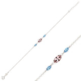 925 Sterling Silver Minimalist Bracelet - Marquise Swarovski Crystal