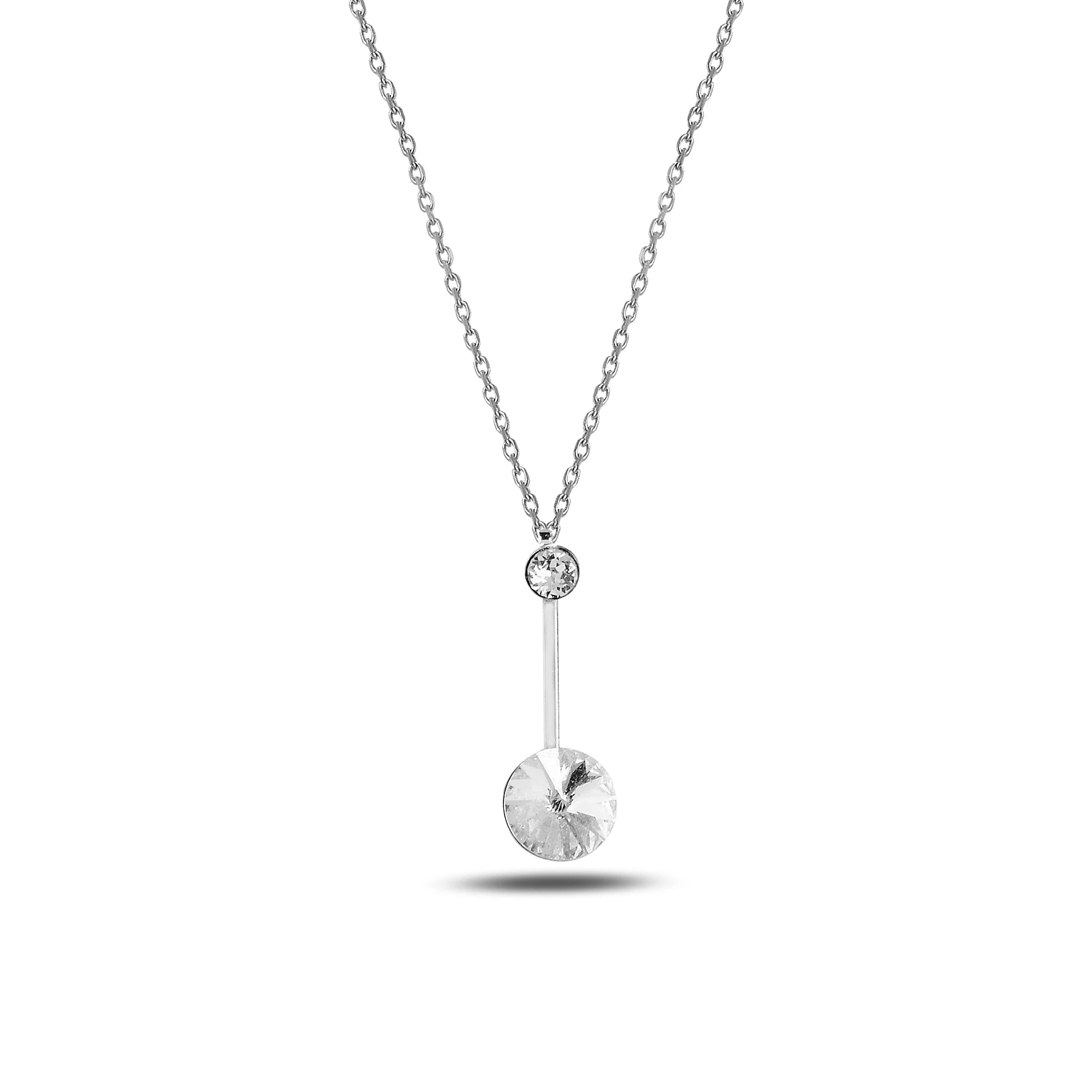 Delicate Punto Pendant Necklace - Modern Minimalist Design