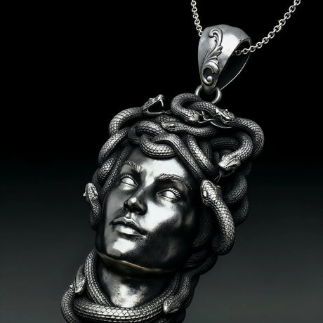 Premium Medusa Serpent Design Necklace