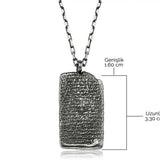 Men's Premium Necklace - World's First Love Poem Design