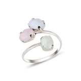 Bague Enveloppante Élégante - Design Féminin et Romantique, Teintes Inspirées de la Nature