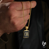 Sterling Silver Men's Necklace - Personalized Engravable Design