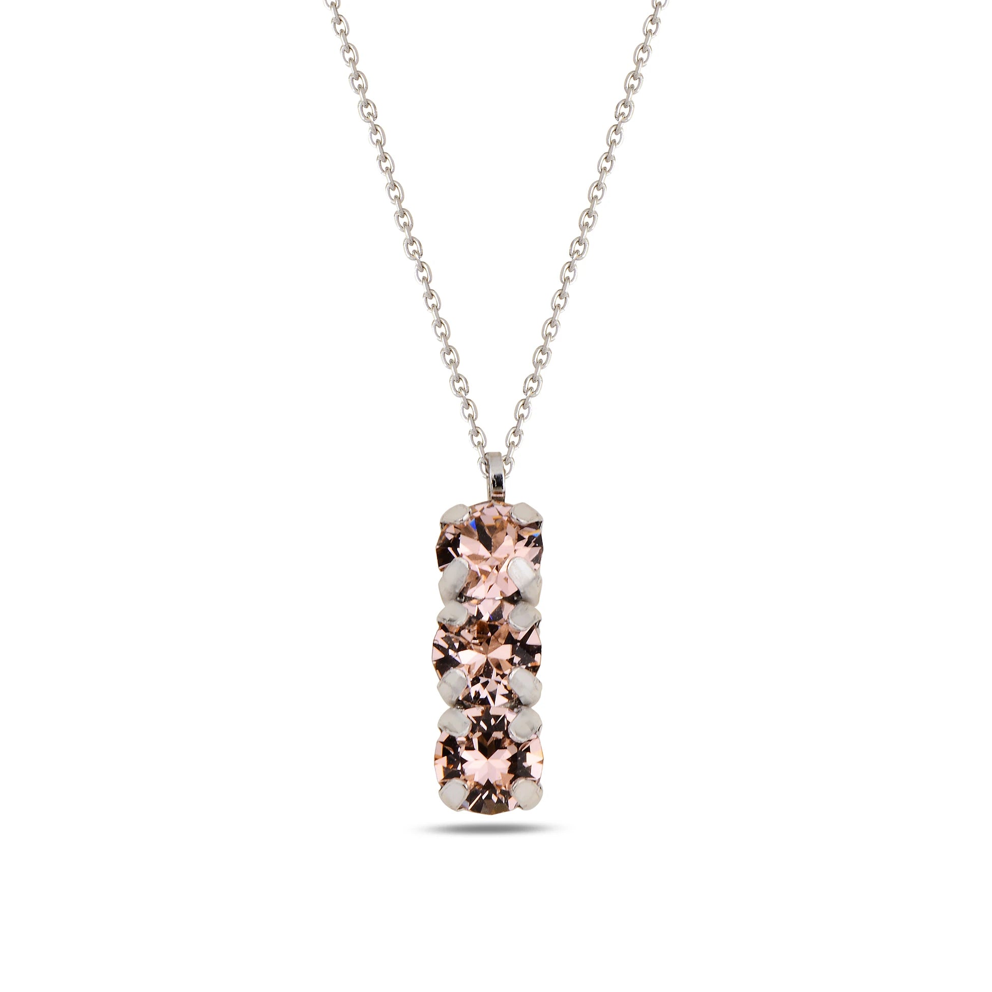 Lustrous Metal Trio Necklace - Modern Minimalist Design