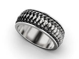 Artisan Dragon Scale Motif Ring