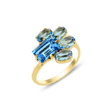 Elegant Crown Ring - Nature-Inspired Summer Design