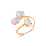 Bague Enveloppante Élégante - Design Féminin et Romantique, Teintes Inspirées de la Nature