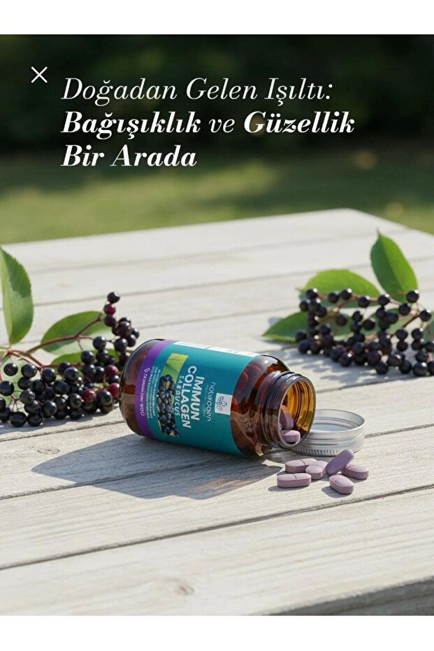 Immun Collagen Sambucus - 30 Tablets with Glutathione & Multivitamins - TryAladdin