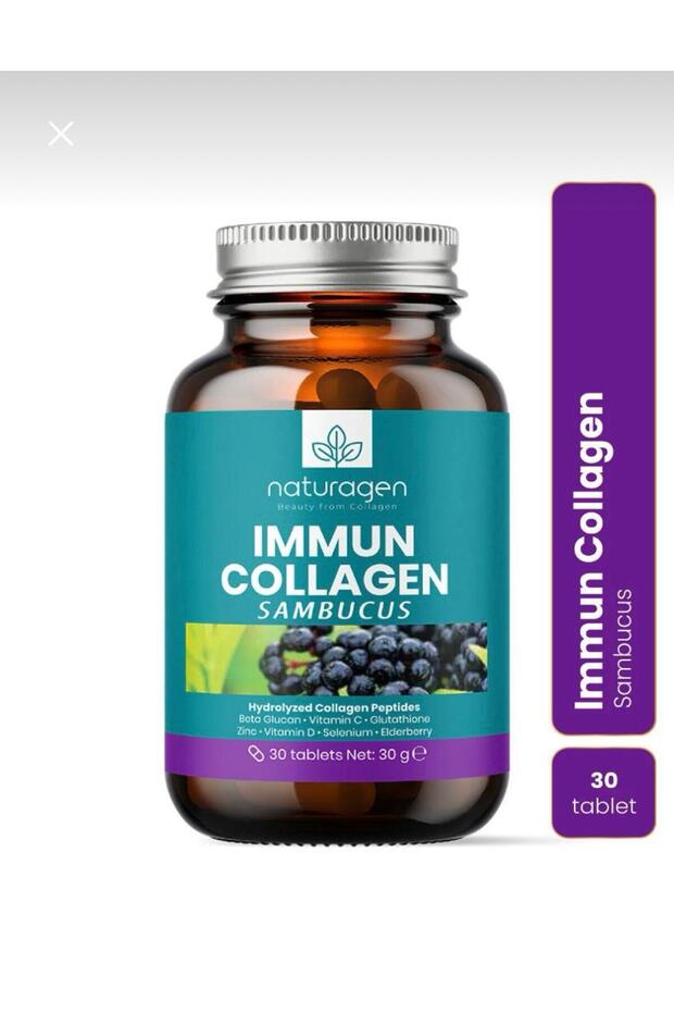 Immun Collagen Sambucus - 30 Tablets with Glutathione & Multivitamins - TryAladdin Immun Collagen Sambucus - 30 Tablets with Glutathione & Multivitamins - TryAladdin
