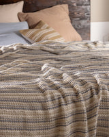 Indigo Blue Queen Size Bedspread Coverlet - TryAladdin