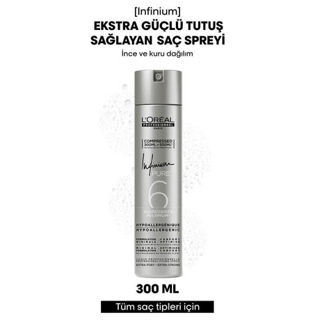 Infinium Extra Strong Hold Hair Spray - 300ml, Level 6 - TryAladdin