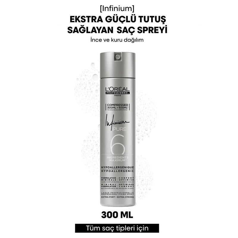 Infinium Extra Strong Hold Hair Spray - 300ml, Level 6 - TryAladdin