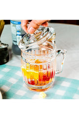 Inova Home Decor Premium Single Serve Glass Herbal Tea Mug with Lid - 385ml - TryAladdin