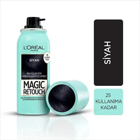 Instant Root Touch Up Spray - Black, 75ml - TryAladdin