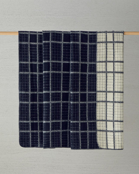 Premium Black Striped Cotton Blanket - Single Bed Comfort