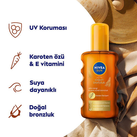Intensive Bronzing Sun Oil Spray - Golden Glow with Carrot Extract SPF6 - TryAladdin