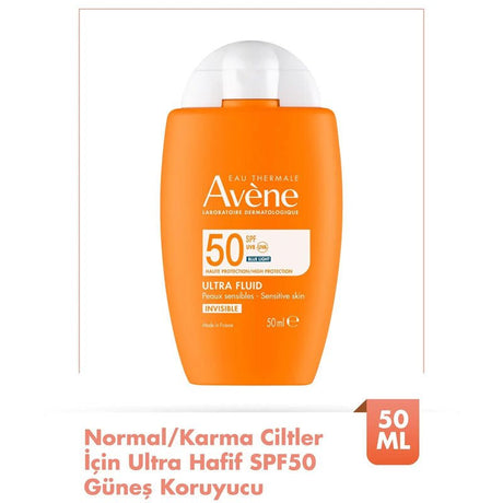 Invisible SPF50+ Ultra Fluid Sunscreen for Normal & Combination Skin - TryAladdin