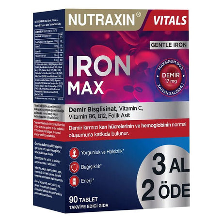 Iron Max - Essential Vitamins & Minerals Supplement Tablets - TryAladdin
