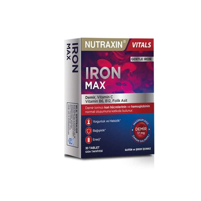 Iron, Vitamin C & B Complex Supplement for Energy Support - Tablets - TryAladdin