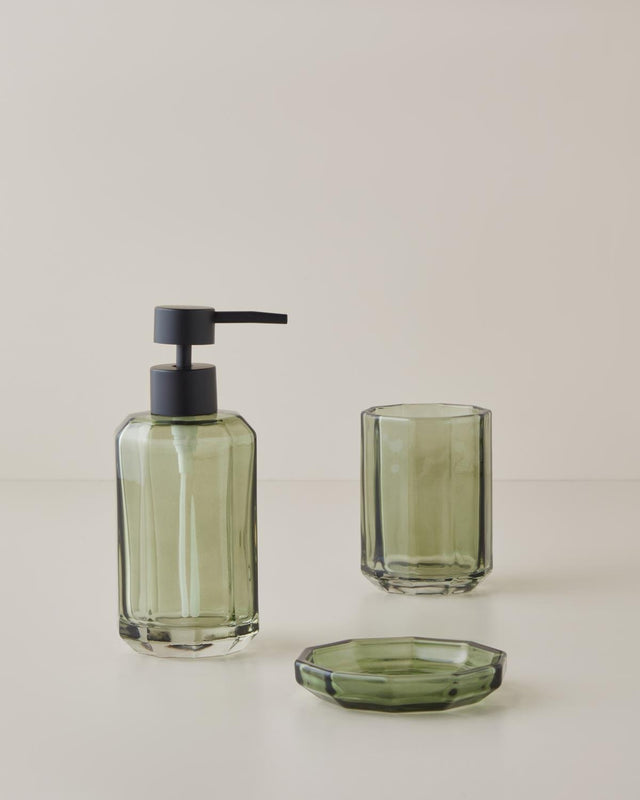 Premium Bathroom Vanity Set - Emerald Green 3-Piece