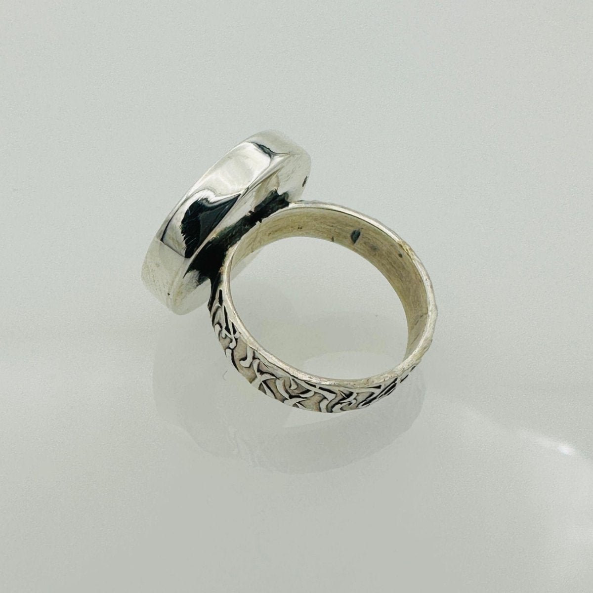 Islamic Design Men's Silver Ring