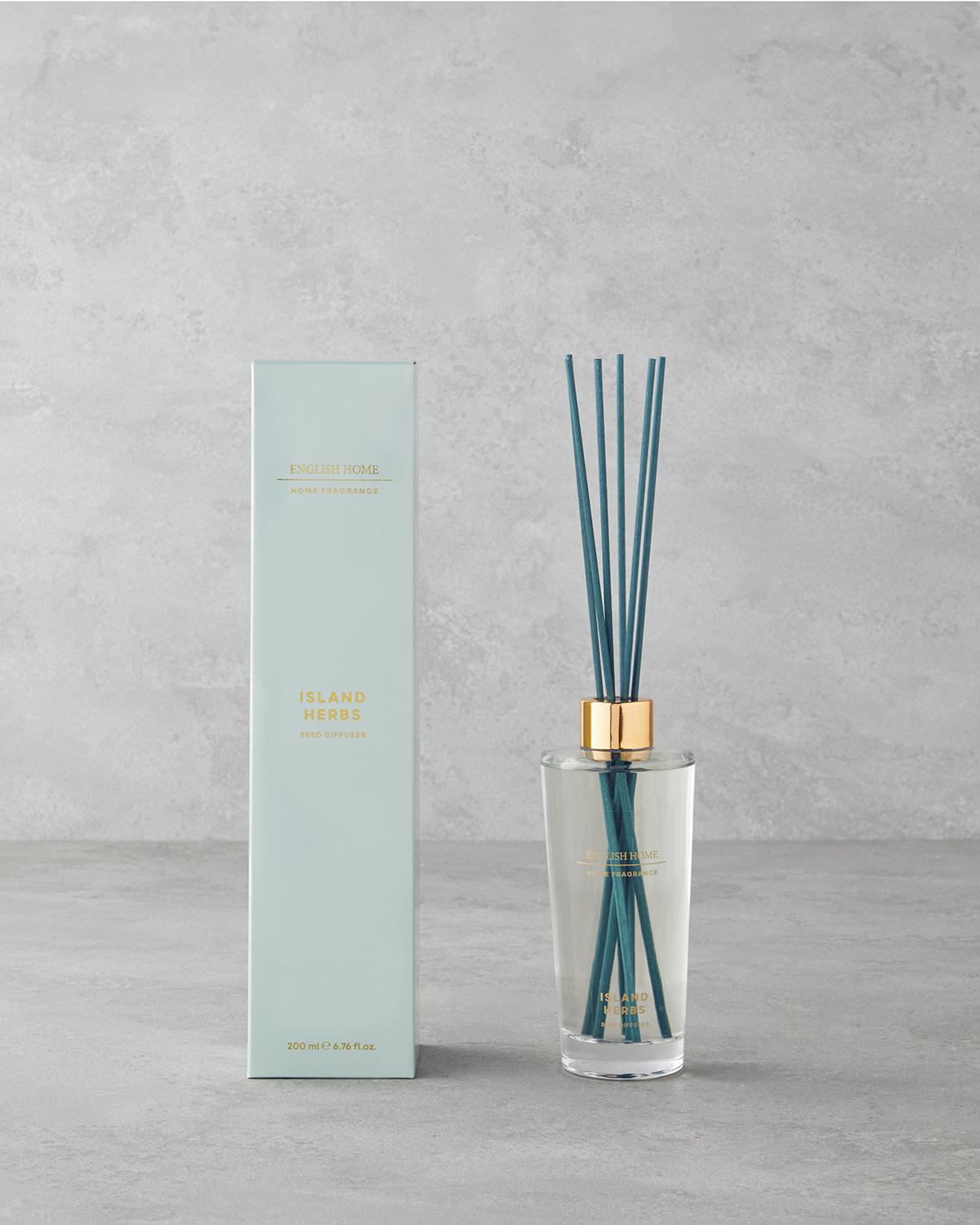 Professional Grade Island Herbs Reed Diffuser   Premium Home Fragrance Solution