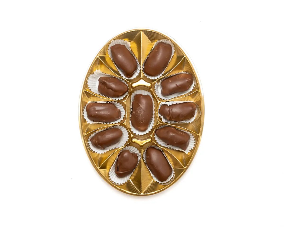 Istanbul Hurma Premium Milk Chocolate Covered Almond Dates - TryAladdin