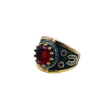 Istanbul Jewelry | Ruby Turkish Design Ottoman Handmade Silver Ring