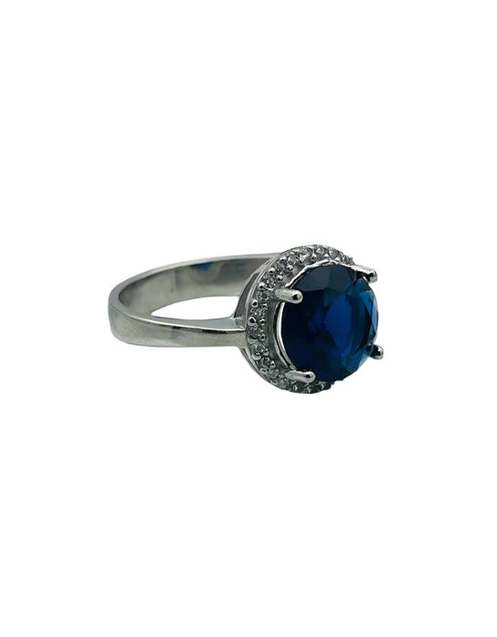 Istanbul Jewelry | Sapphire Turkish Design Oval Handmade Silver Ring