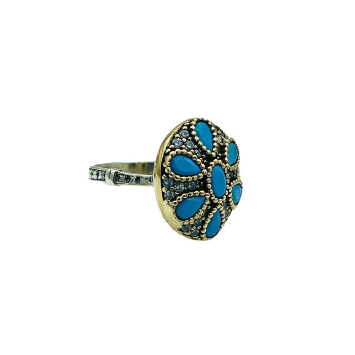 Istanbul Jewelry | Turquoise Ottoman Style Handmade Silver Ring