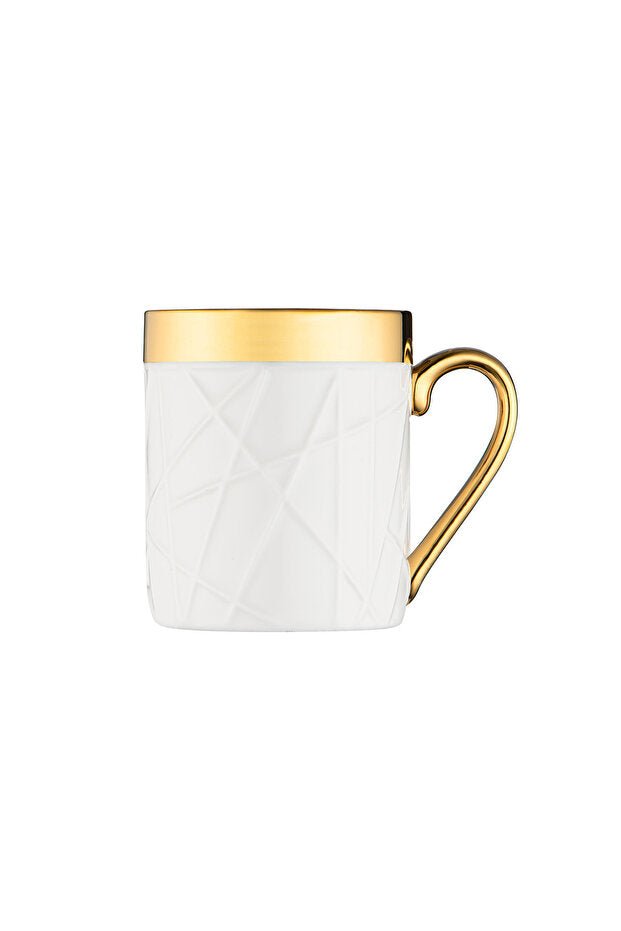 Istanbul Porselen Buse Design Premium Porcelain Turkish Coffee Cup Set - 6 Piece - TryAladdin