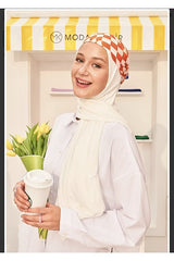 Italian Stitched Jersey Shawl - Soft & Versatile Ecru - TryAladdin
