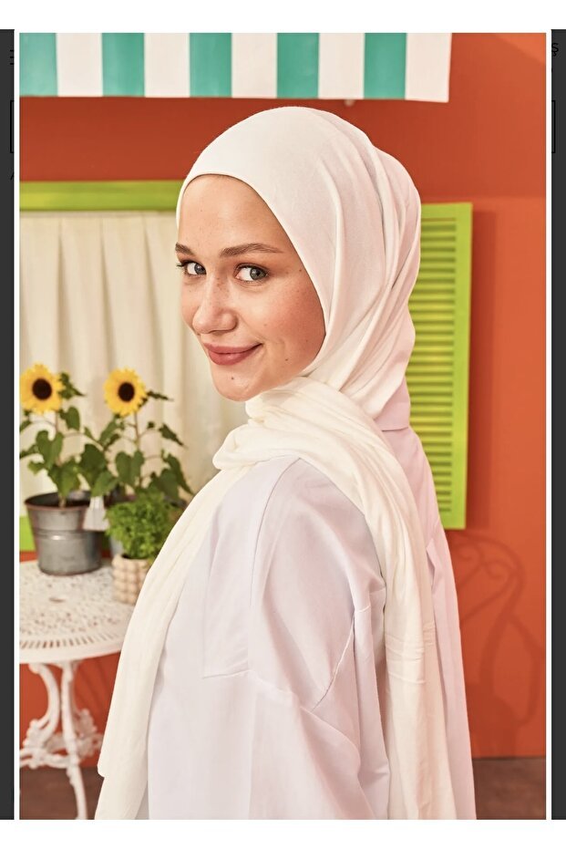 Italian Stitched Jersey Shawl - Soft & Versatile Ecru - TryAladdin