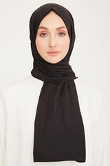 Jacquard Black A Logo Dama Pattern Shawl - TryAladdin