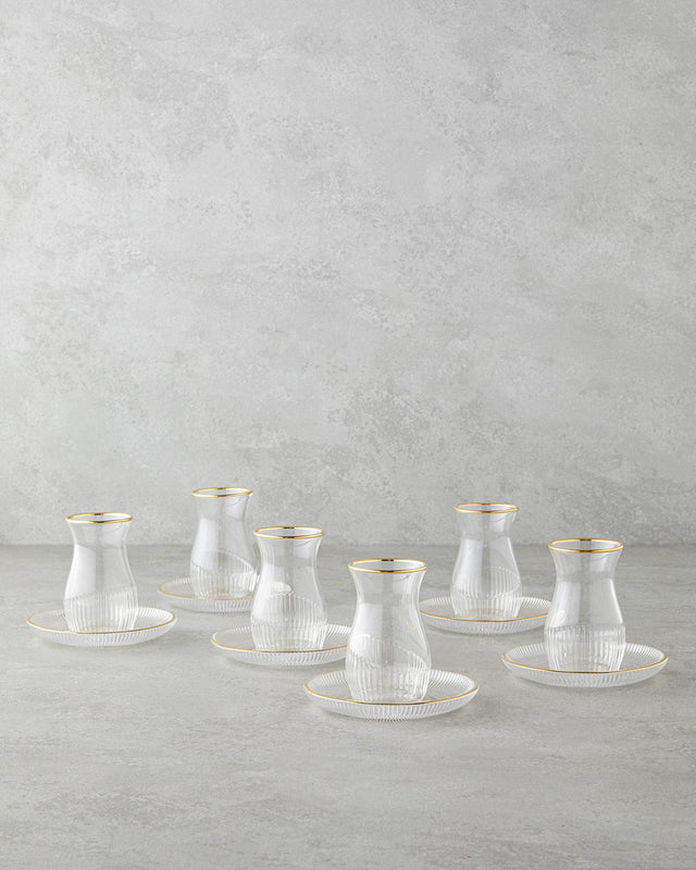 Elegant-12-Piece-6-Serving-Gold-Accent-Tea-Set