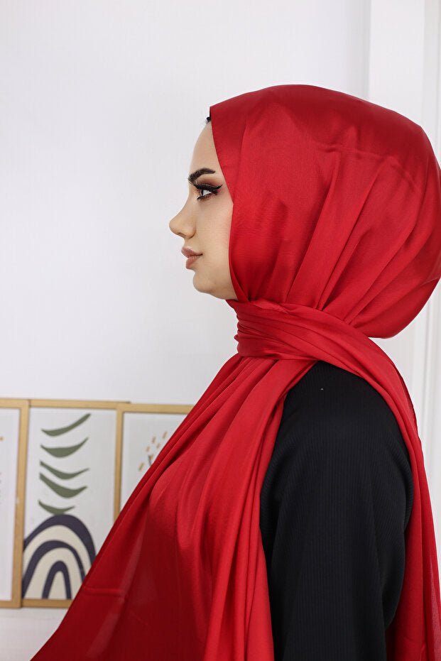Janjan Satin Shawl - Lightweight & Elegant Evening Wear - TryAladdin
