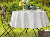 Jannie Grey PVC Wipeable Tablecloth - 140 cm - TryAladdin