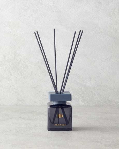Jasmine Musk Reed Diffuser Set - Professional Home Fragrance - Long Lasting Aroma