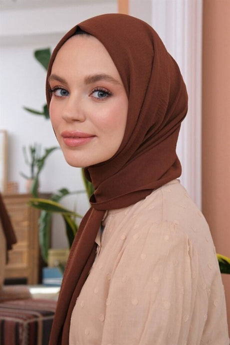 Jazz Series Roasted Coffee Brown Shawl - TryAladdin