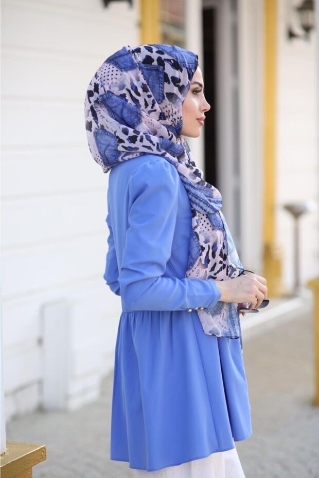 ディフェレンツァ ジーン プリント シフォン スカーフ | 軽量で